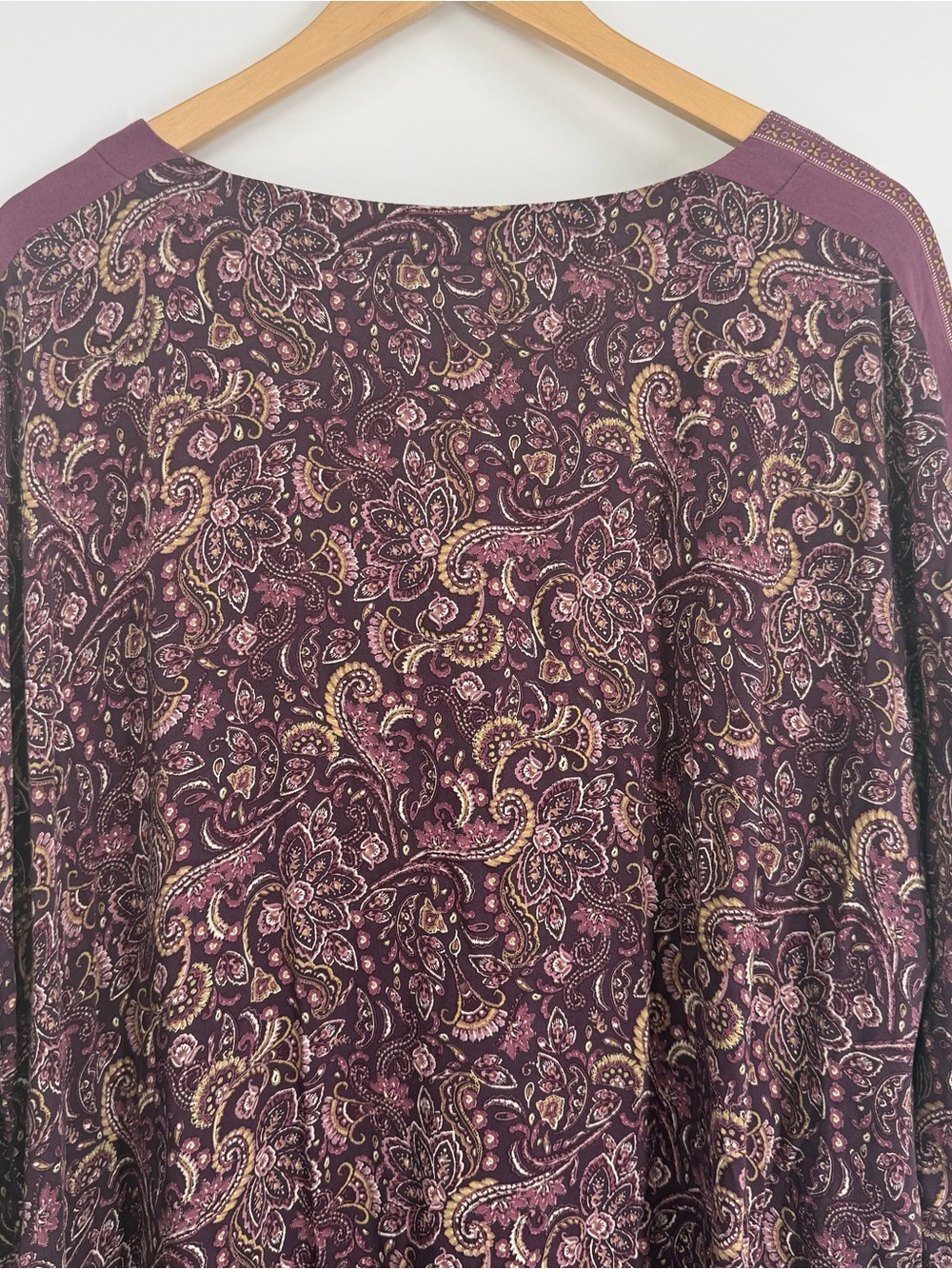 Pure J. JILL Purple Paisley Floral EcoVero Satin Maison Midi Dress Size 2X - Picture 10 of 12